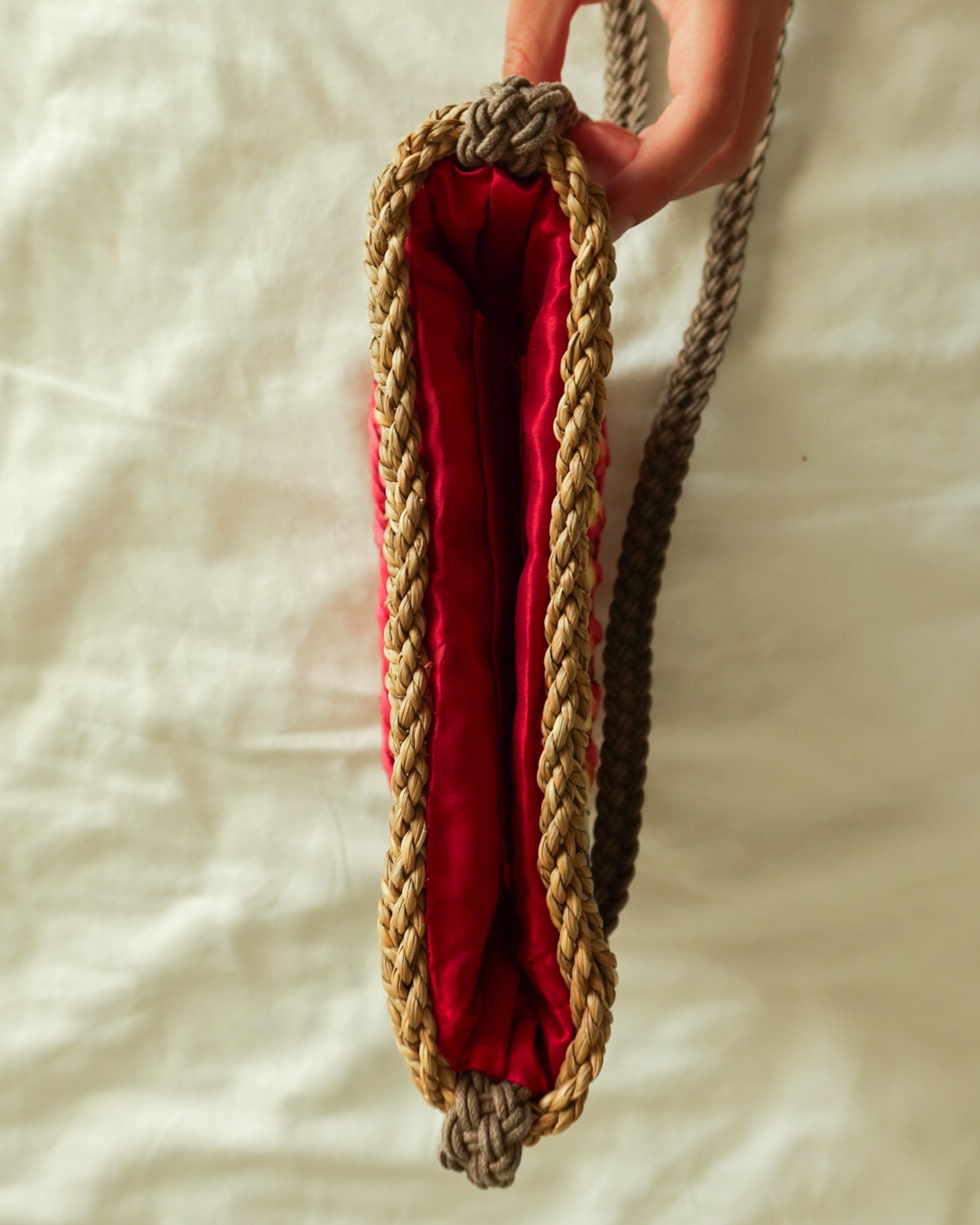 Rainbow Woven Crossbody Bag