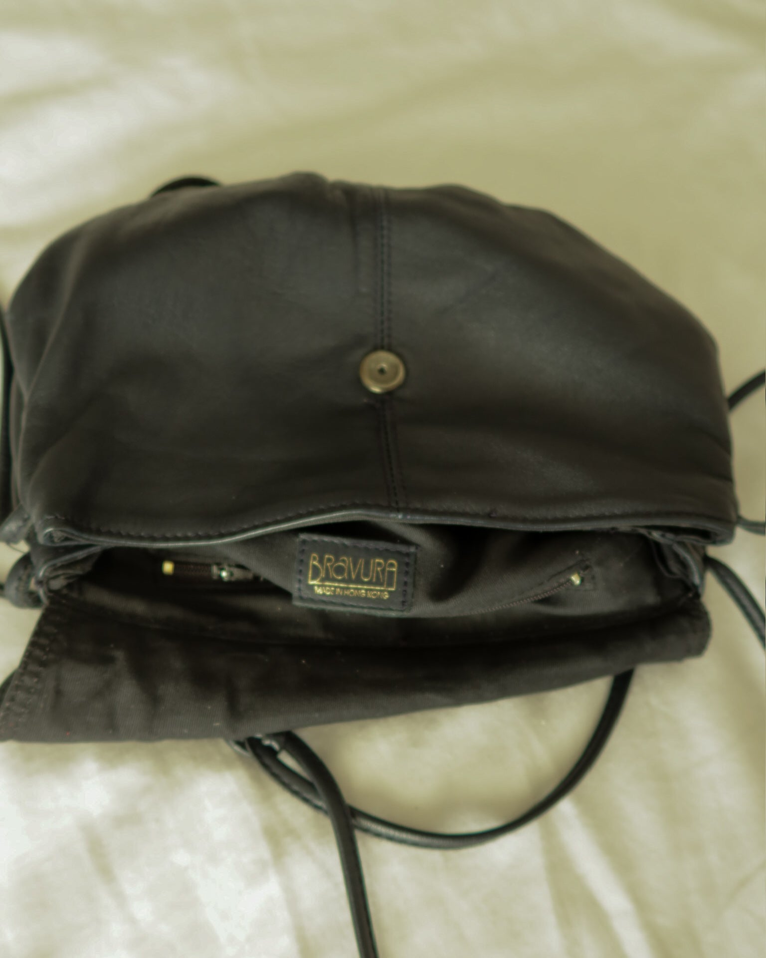 Bluish-Black Crossbody Bag